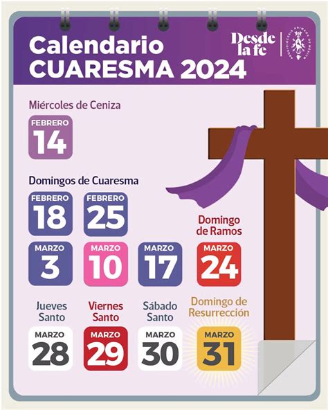 semana santa en 2024 fecha